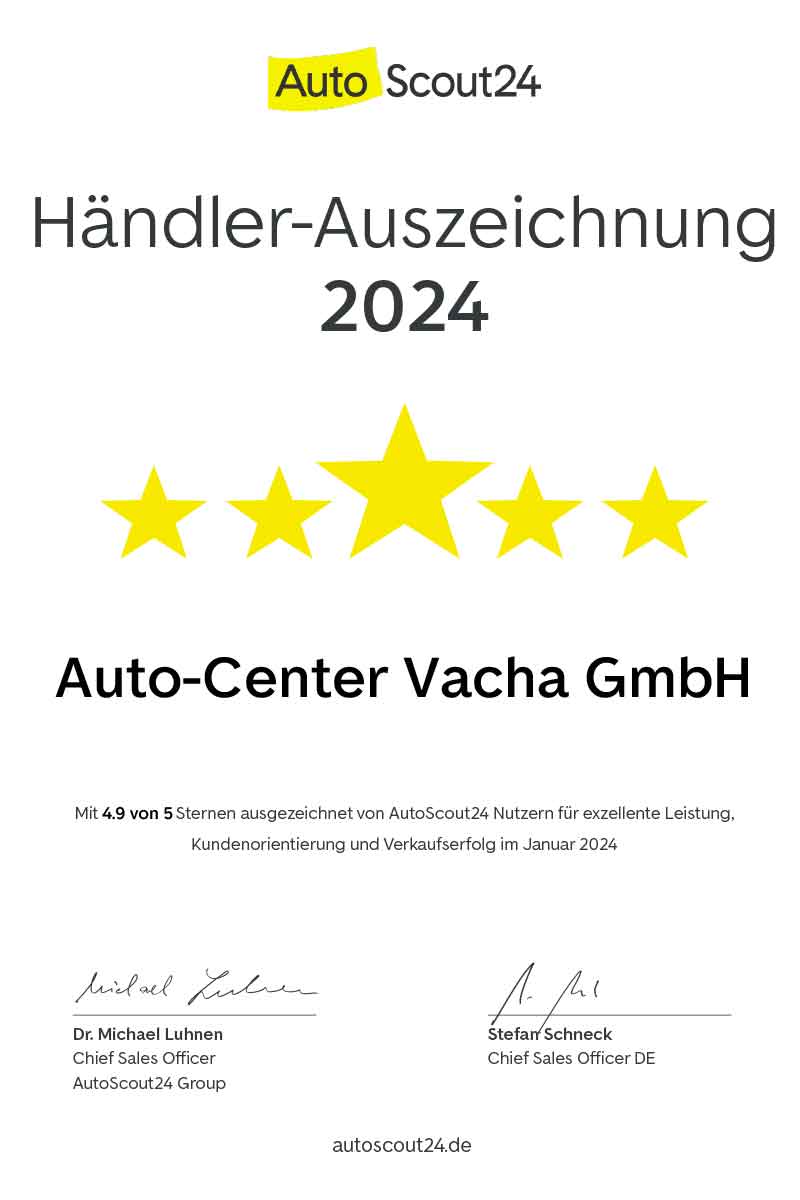 Auto-Center Vacha | Autoscout24 Urkunde