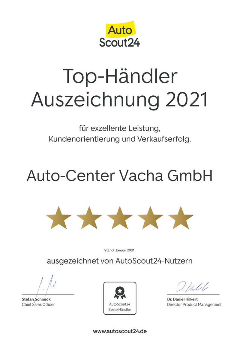 Auto-Center Vacha | Top-Händler Auszeichnung 2021